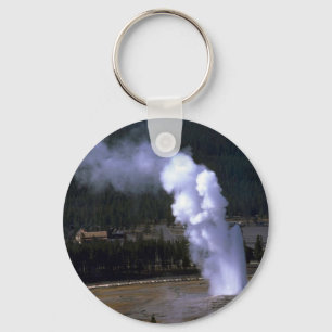 Old Faithful Geyser, Yellowstone National Park Keychain