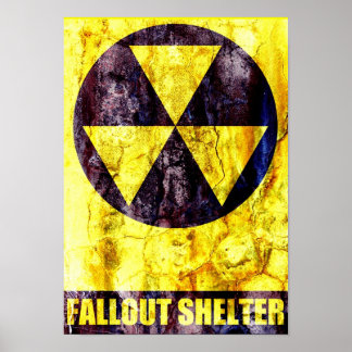 Old Fallout Shelter Poster