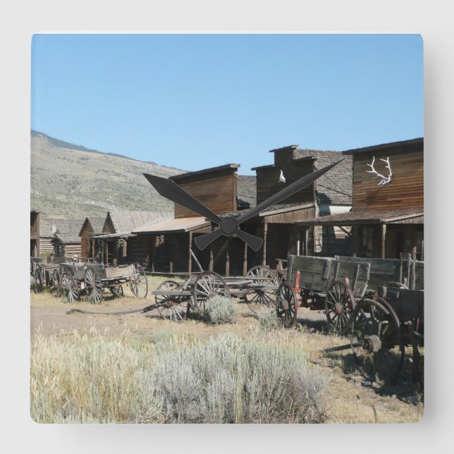 Old Far West Square Clock (Front)