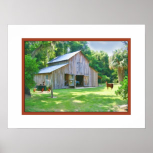 Old Farm Barn Print or Poster