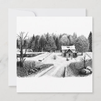 Old Farm Road Thank You Card