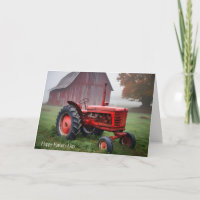 Old Farm Tractor For Father's Day
