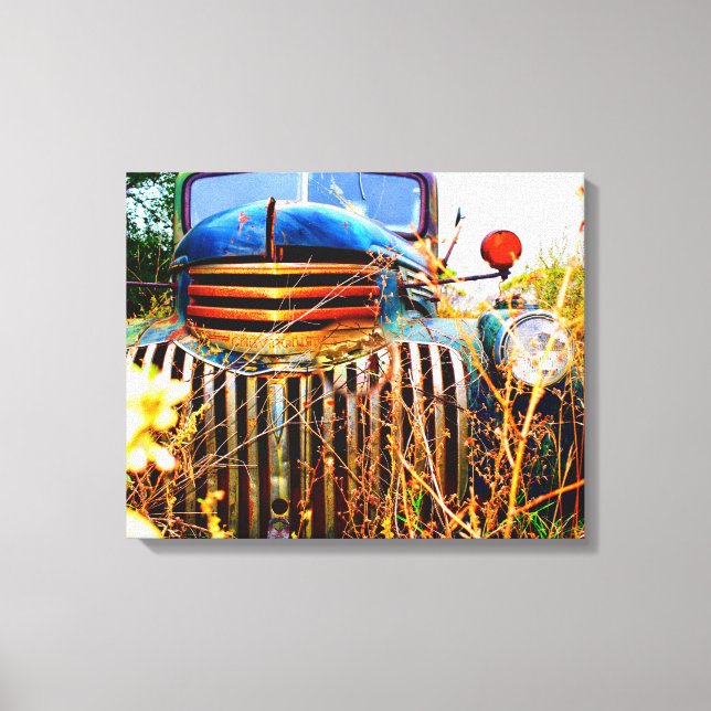 Old Farm Truck Canvas Print (Front)