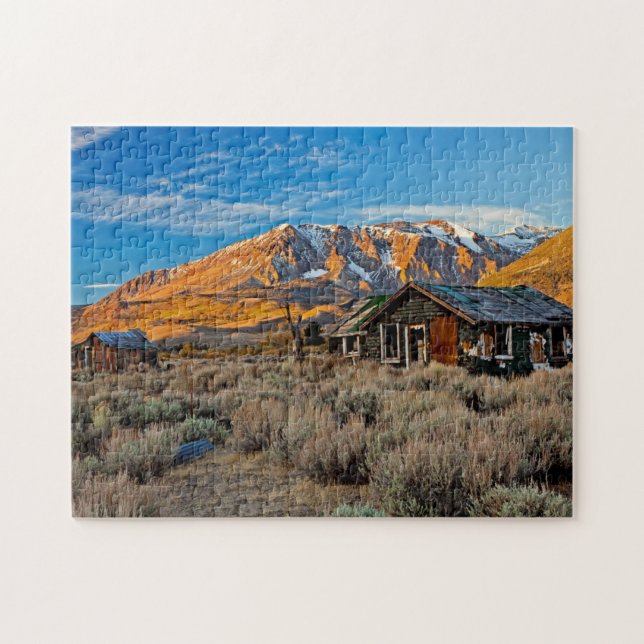 Old Farmhouse Along Hwy 395 In June Lake Jigsaw Puzzle (Horizontal)