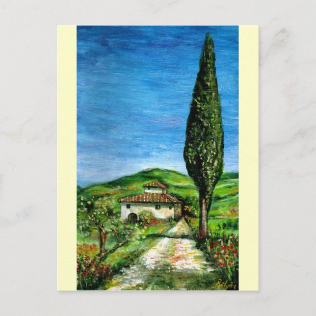 Old Farmhouse in Chianti Postcard (Front)