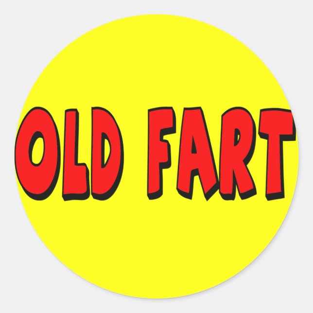 Old Fart 50th Birthday Sticker (Front)