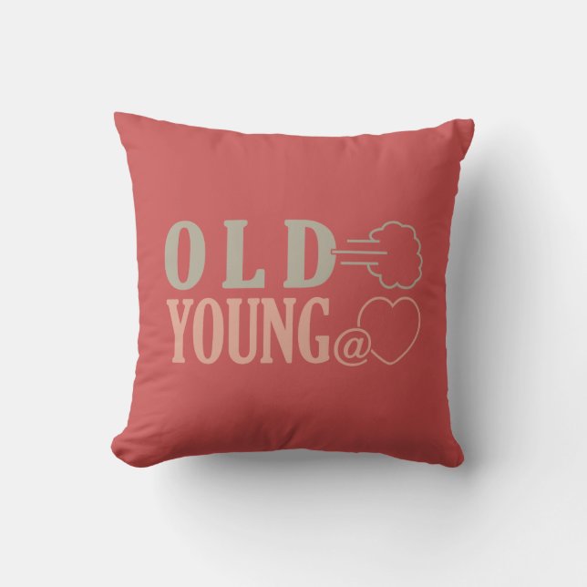 Old Fart custom throw pillow (Front)