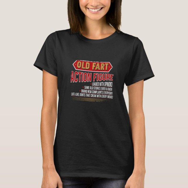 Old Fart Life Sized Action Figure T-Shirt (Front)