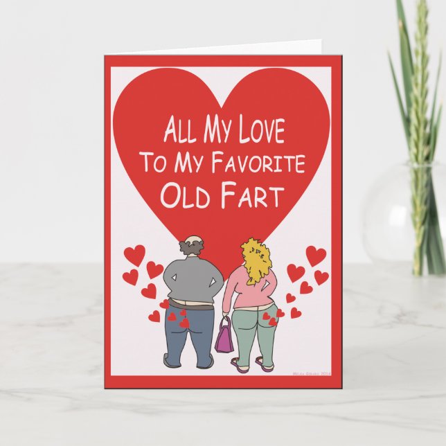 Old Fart Love Holiday Card (Front)