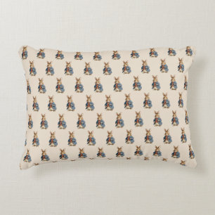 Old Fashion Bunnies Accent Pillow