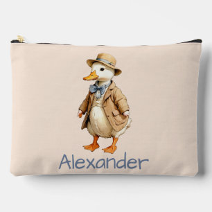 Old Fashion Ducky Personalize Accessory Pouch