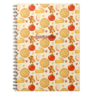 Old Fashioned Apple Pie And Ingredients Notebook