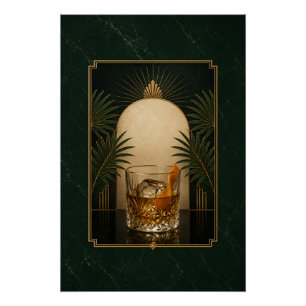 Old Fashioned Art Deco Poster   Printable Speakeas