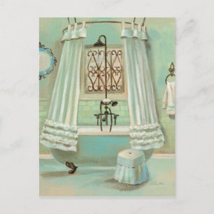 Old Fashioned Bathroom Postcard