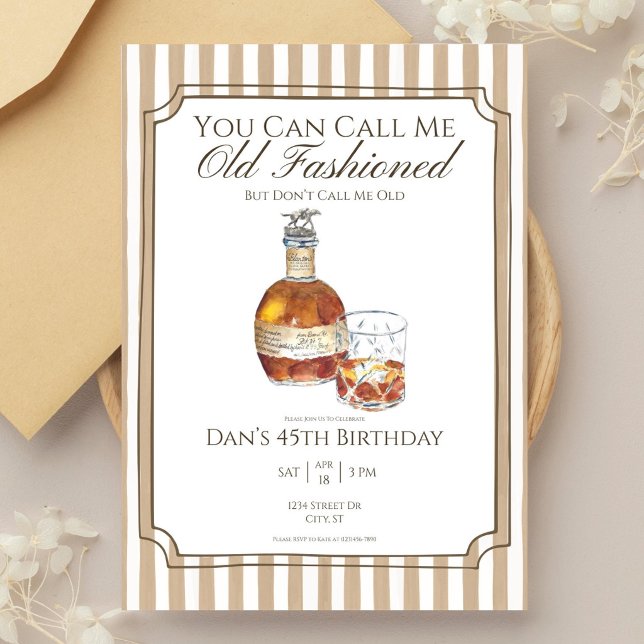 Old Fashioned Birthday Invitation Template | Blant (Creator Uploaded)