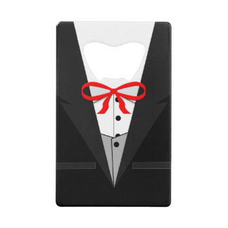 Old Fashioned Black Tuxedo Credit Card Bottle Opener