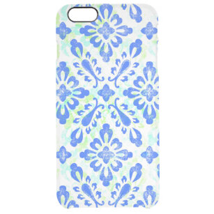 Old Fashioned Blue and White China Pattern Clear iPhone 6 Plus Case