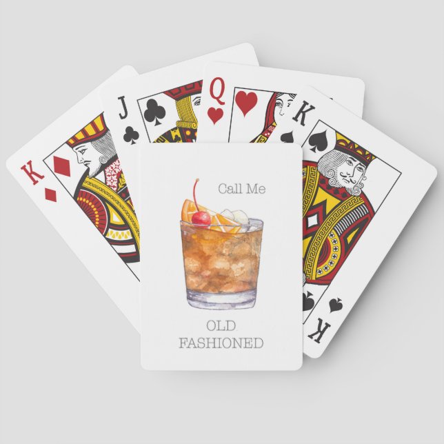 Old Fashioned Bourbon Playing Cards (Back)