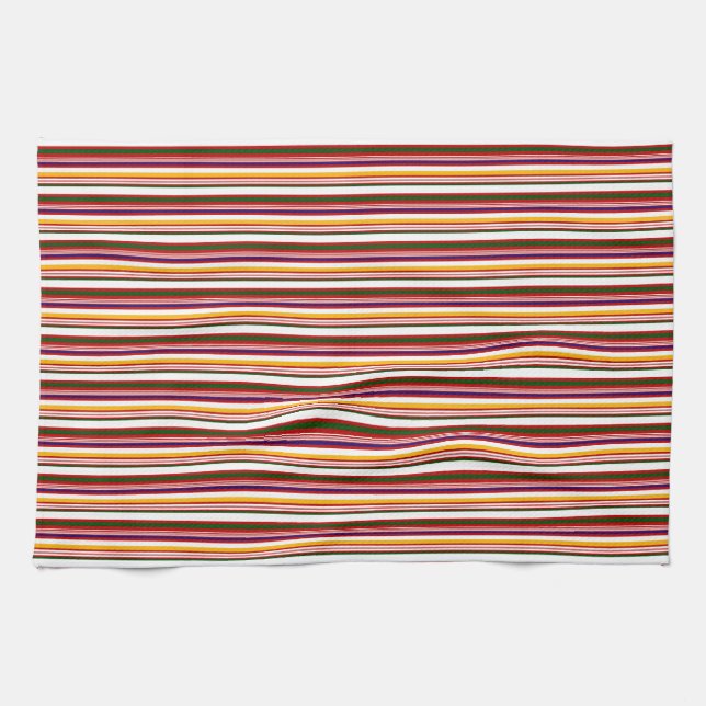 Old Fashioned Candy Stripes (large scale) Kitchen Towel (Horizontal)