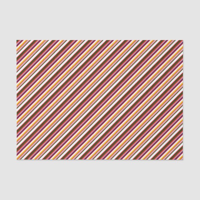 Old Fashioned Candy Stripes (large scale) Tissue Paper (Front)