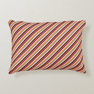 Old Fashioned Candy Stripes (small scale) Accent Pillow