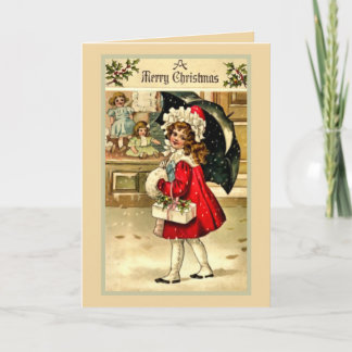 Old fashioned cheer holiday card