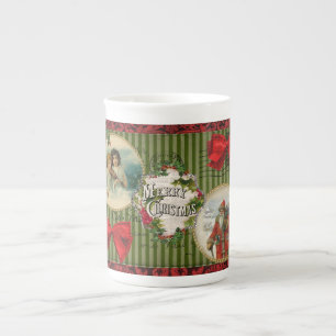 Old Fashioned Christmas Bone China Mug