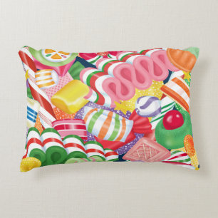 Old Fashioned Christmas Candy Pillow