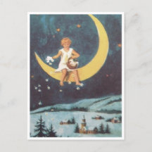 Old Fashioned Christmas Card- Blank