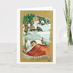 Old-fashioned Christmas, Dream Holiday Card