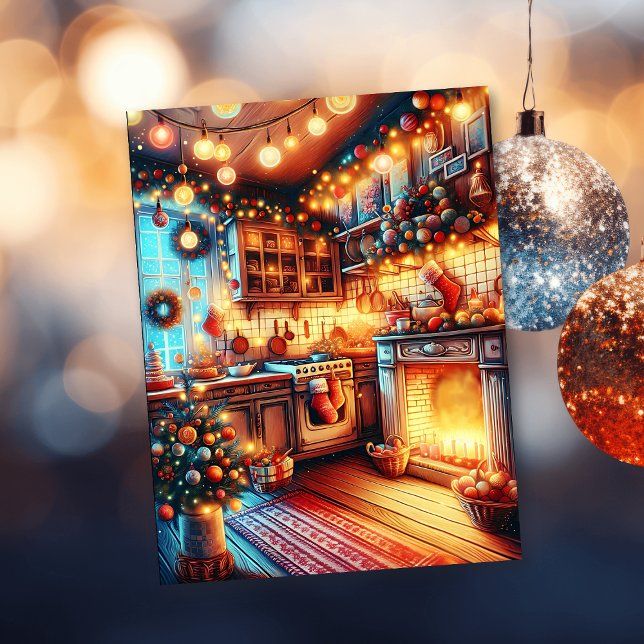 Old-Fashioned Christmas Greetings Postcard (Creator Uploaded)