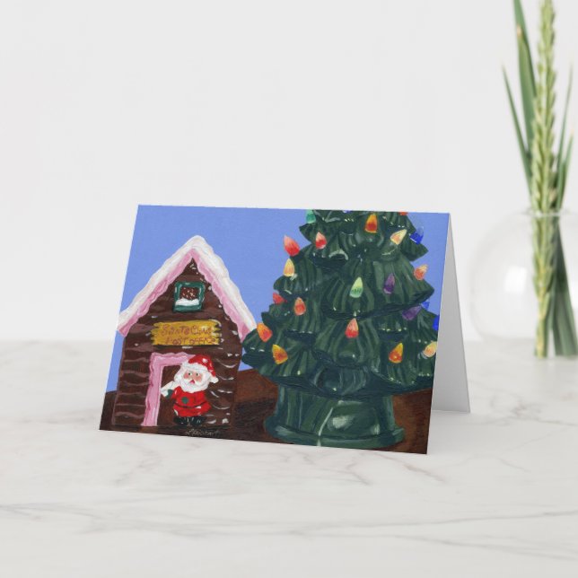 Old Fashioned Christmas Holiday Card (Front)