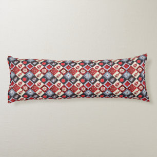 Old Fashioned Christmas Quilt Body Pillow