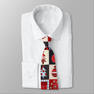 Old Fashioned Christmas Quilt Tie