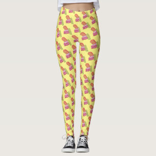 Old-Fashioned Christmas Ribbon Candy Holiday Sweet Leggings