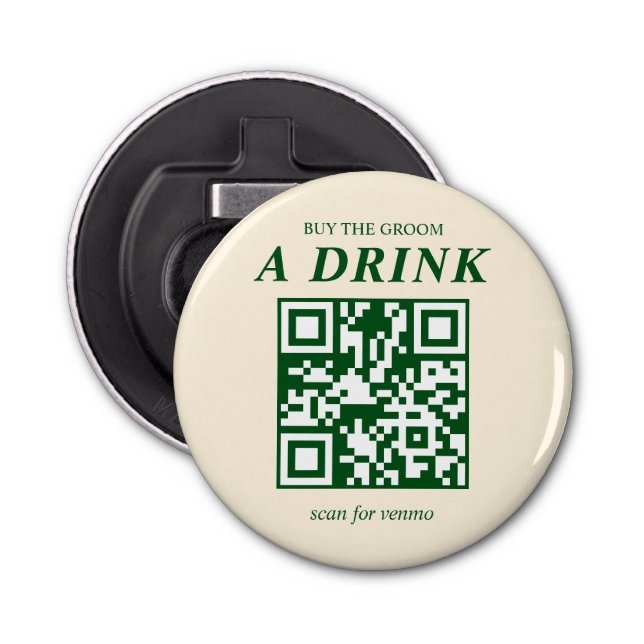 Old Fashioned Cocktail Bachelor Buy Groom A Drink Bottle Opener (Front)