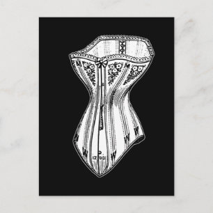 Old Fashioned Corset Postcard