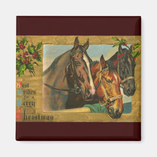 Old fashioned country Merry Christmas Magnet