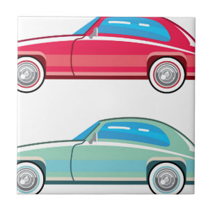 Old Fashioned Coupe Car Tile