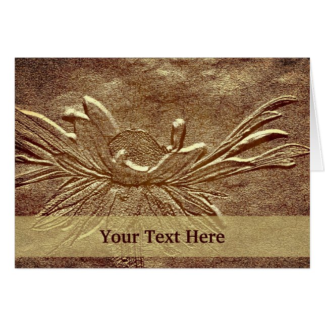 Old Fashioned Daisy Floral Photo Card (Front Horizontal)