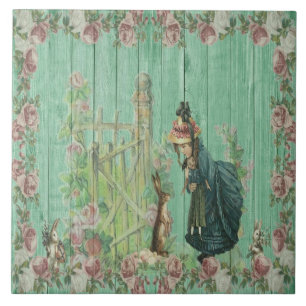 Old Fashioned Easter Ceramic Tile