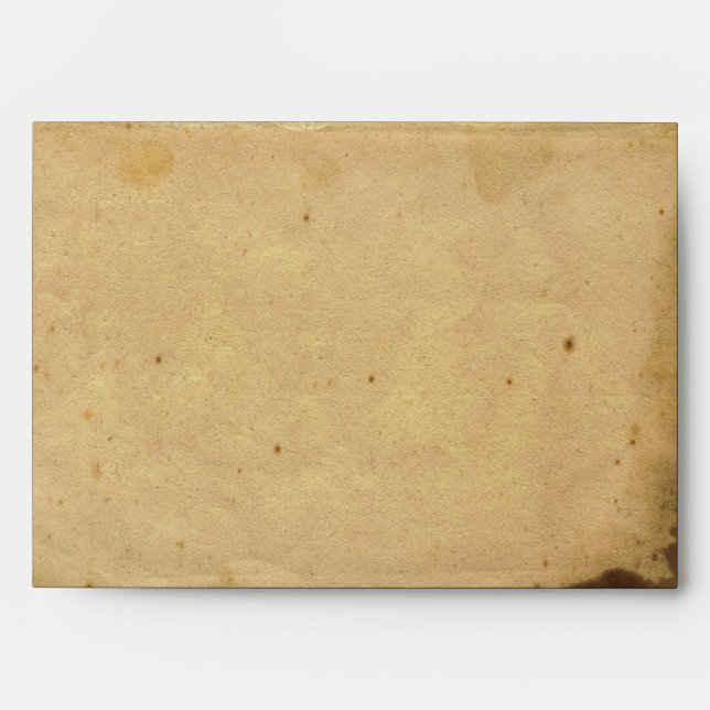 Old Fashioned Elegance Parchment Wedding Envelope (Front)