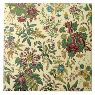 Old Fashioned Floral Abundance Tile