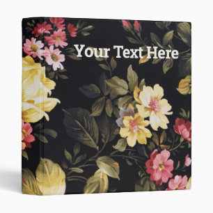Old-fashioned Floral Pattern Binder