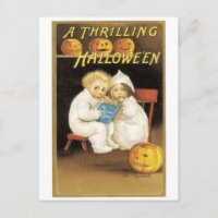 Old-fashioned Halloween, Boy & Girl