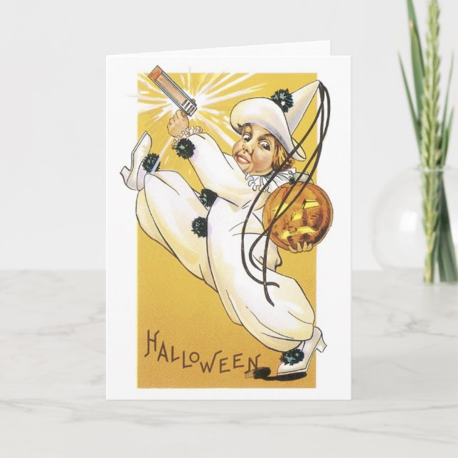 Old-fashioned Halloween Card (Front)