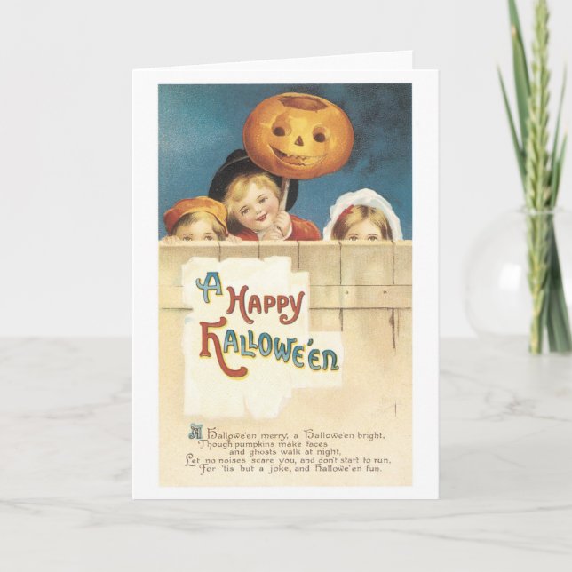 Old-fashioned Halloween Card (Front)