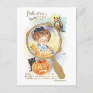 Old-fashioned Halloween Postcard