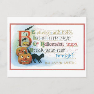 Old-fashioned Halloween Postcard