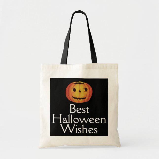 Old-fashioned Halloween, Pumpkin (jack-o'-lantern) Tote Bag (Front)